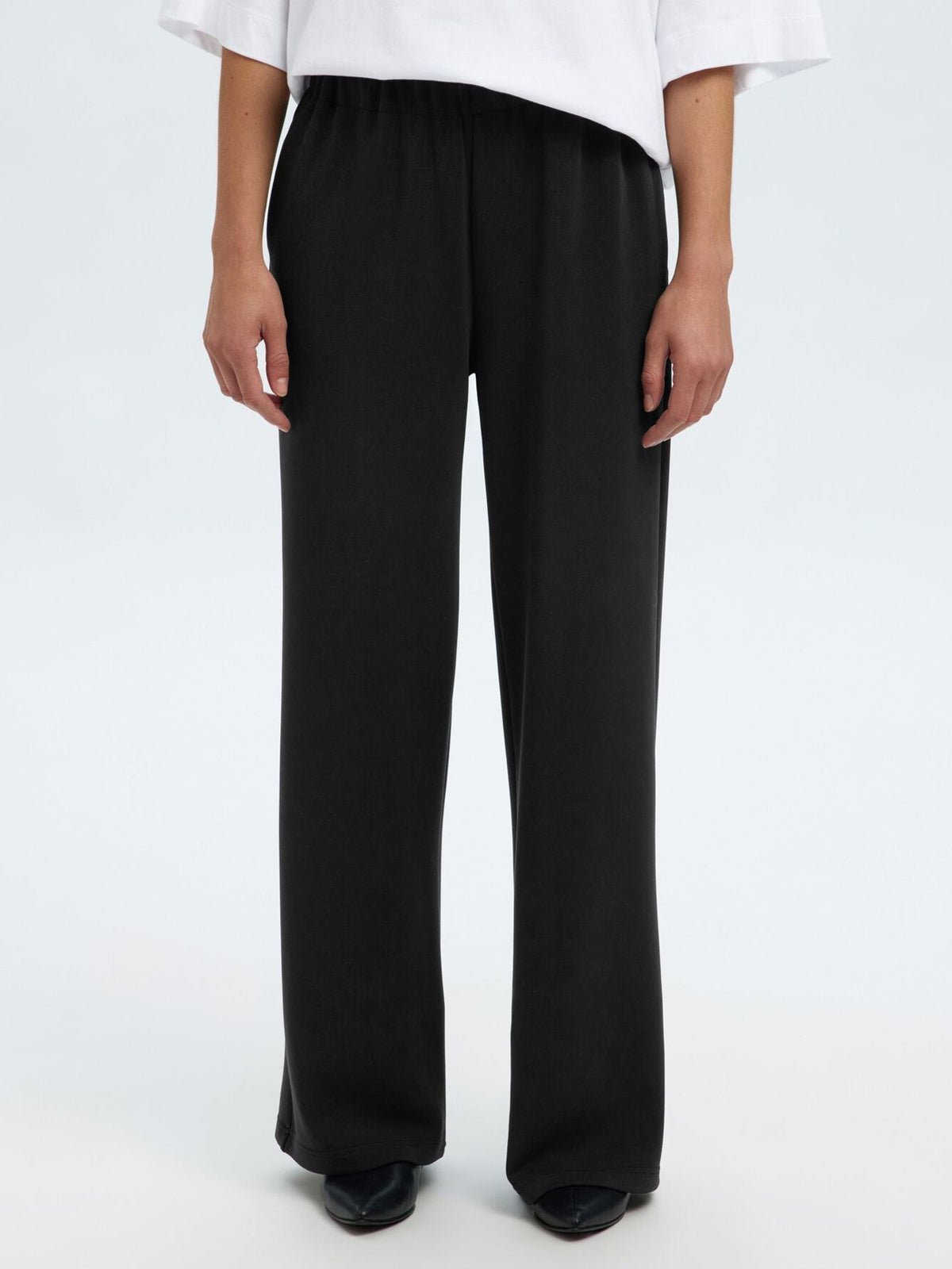 Selected Femme Relaxed Sweat Pants Black - Glebe Fashion