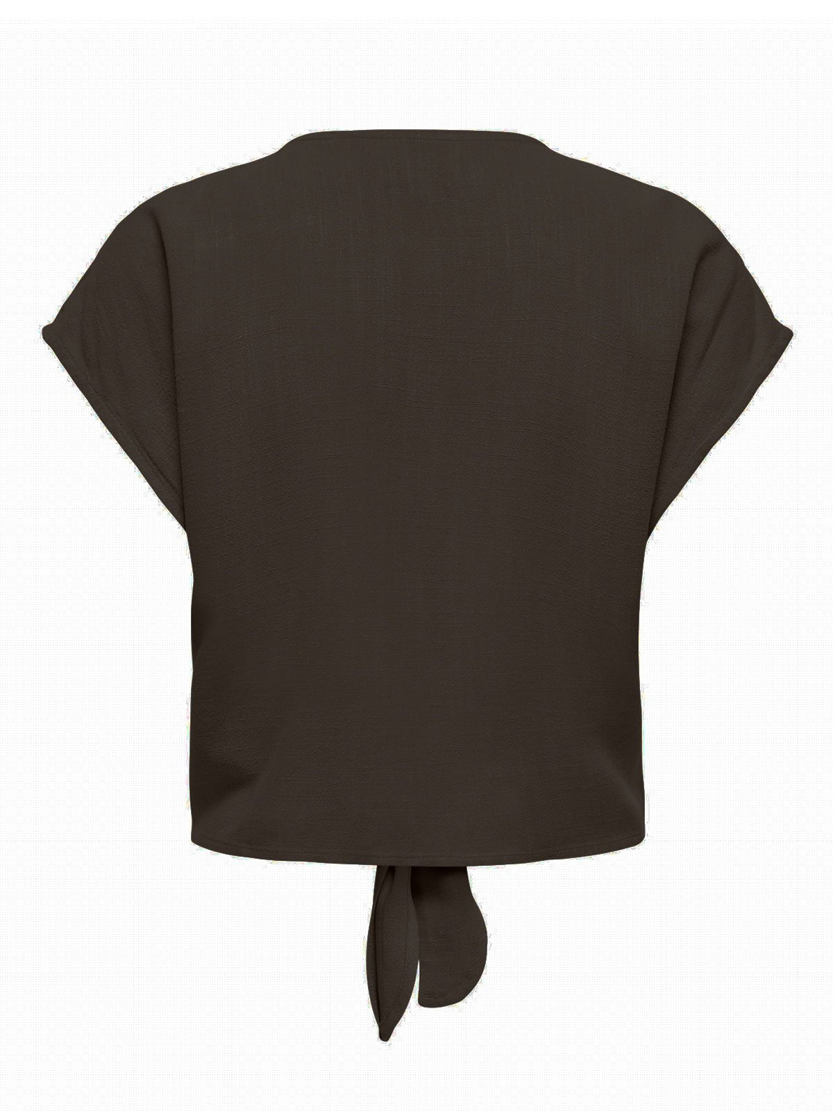 Siesta Knot Shirt Black Coffee - Glebe Fashion