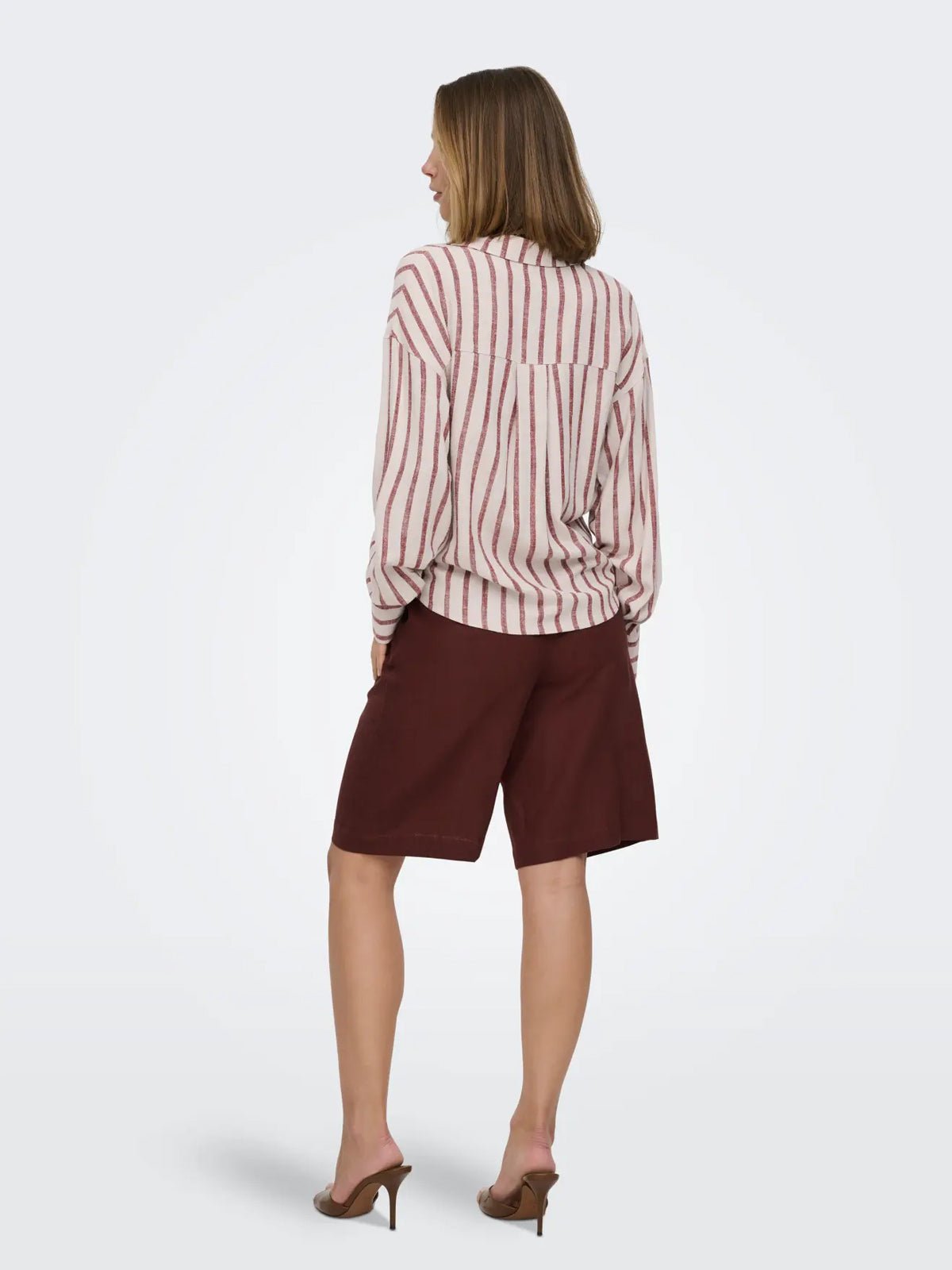 Siesta Linen Balloon Stripe Shirt - Glebe Fashion