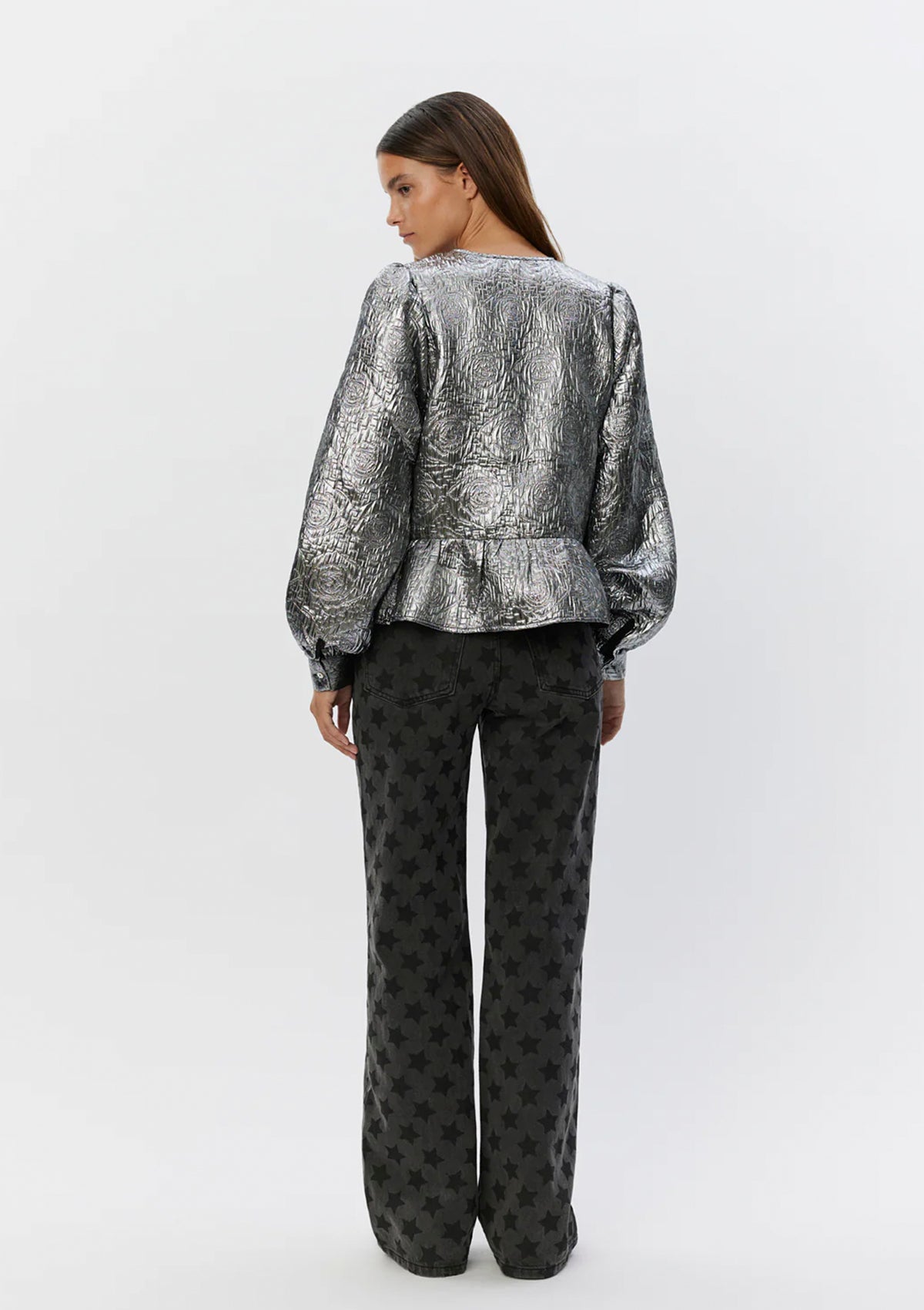 Sofie Schnoor Bow Tie Shirt Silver - Glebe Fashion