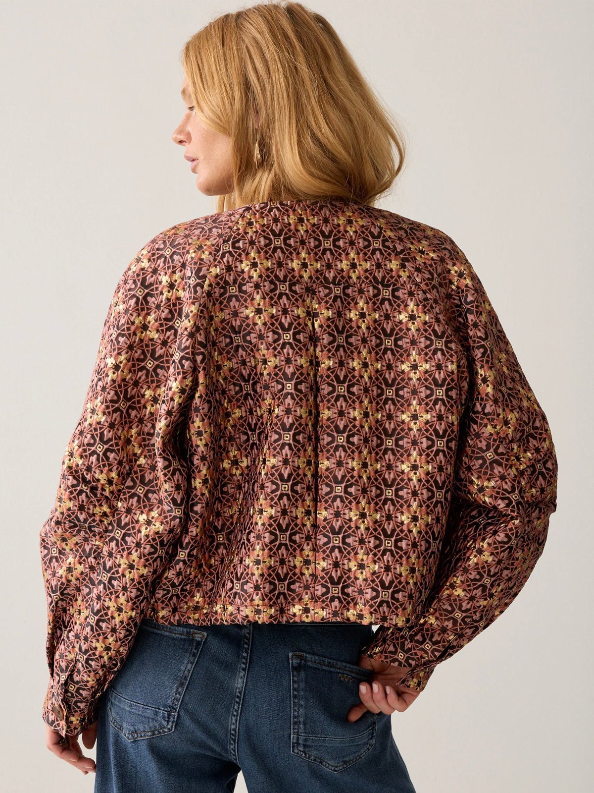 Summum Jacket In Jacquard Lurex - Glebe Fashion