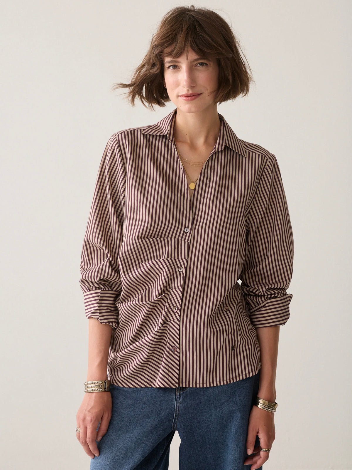 Summum Wear Your Way Two Tone Blouse - Glebe Fashion
