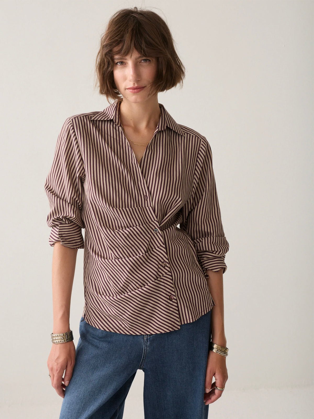 Summum Wear Your Way Two Tone Blouse - Glebe Fashion