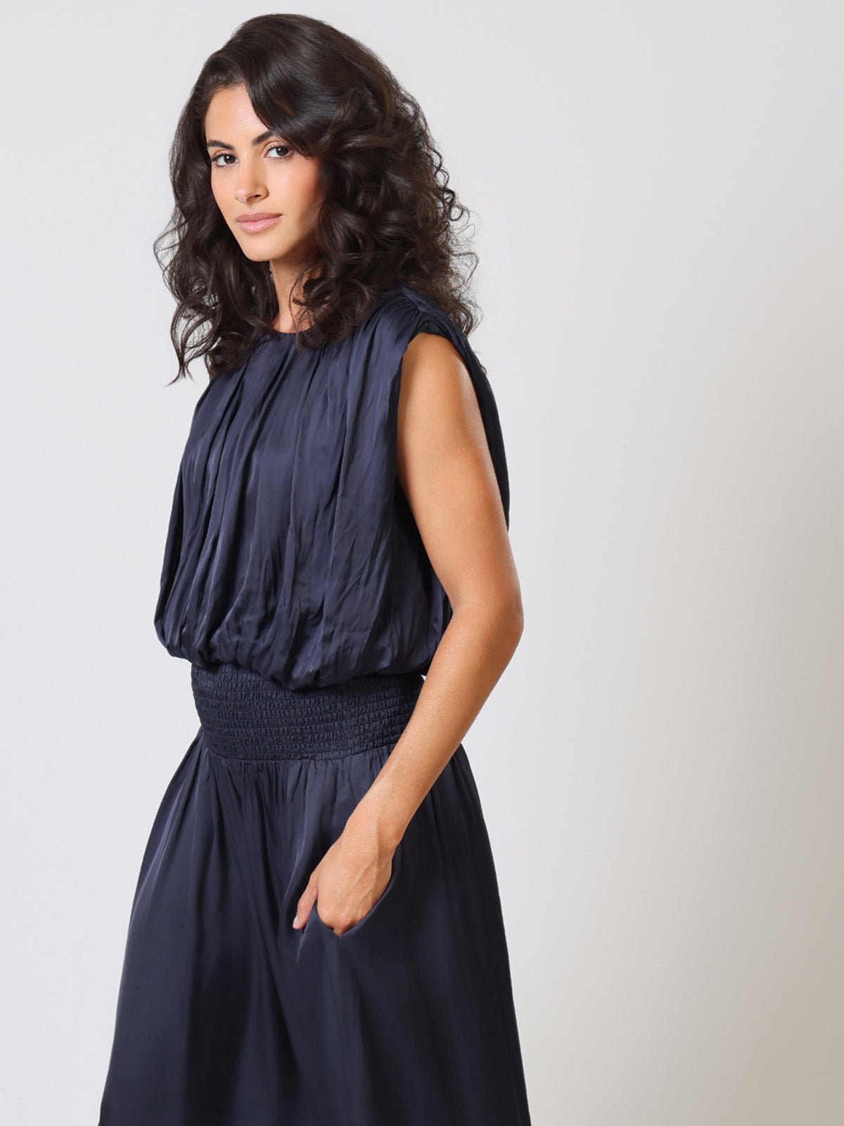 Traffic People Any Moment Now Falls Top Navy - Glebe Fashion