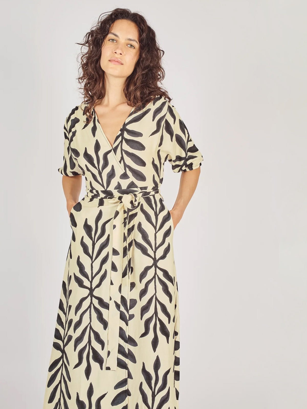 Traffic People Before Midnight Charlie Wrap Dress - Glebe Fashion
