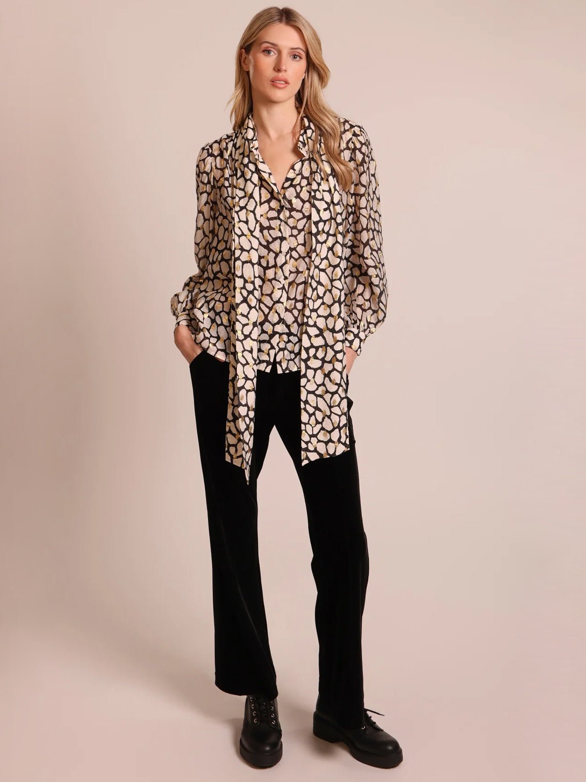 Traffic People Bonnie Blouse White - Glebe Fashion