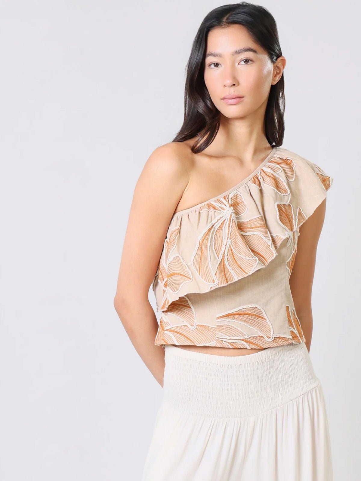 Traffic People Grace & Maude Bella Top Brown - Glebe Fashion