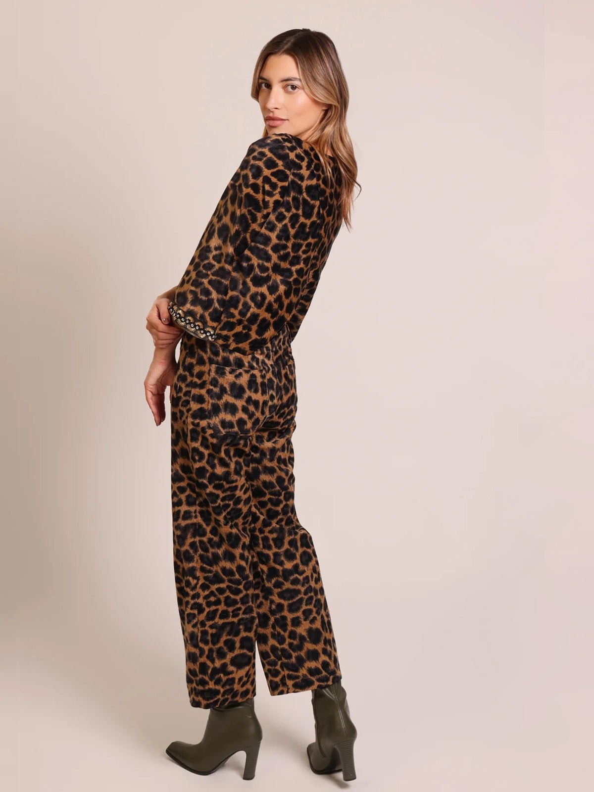Traffic People Jilly Trousers Leopard - Glebe Fashion