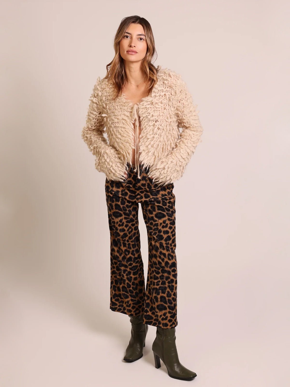Traffic People Jilly Trousers Leopard - Glebe Fashion