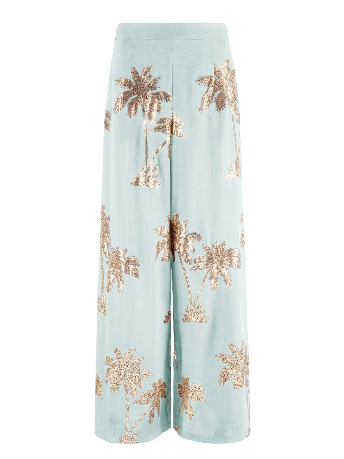 Traffic People Palms Of Gold Rene Trousers Blue - Glebe Fashion