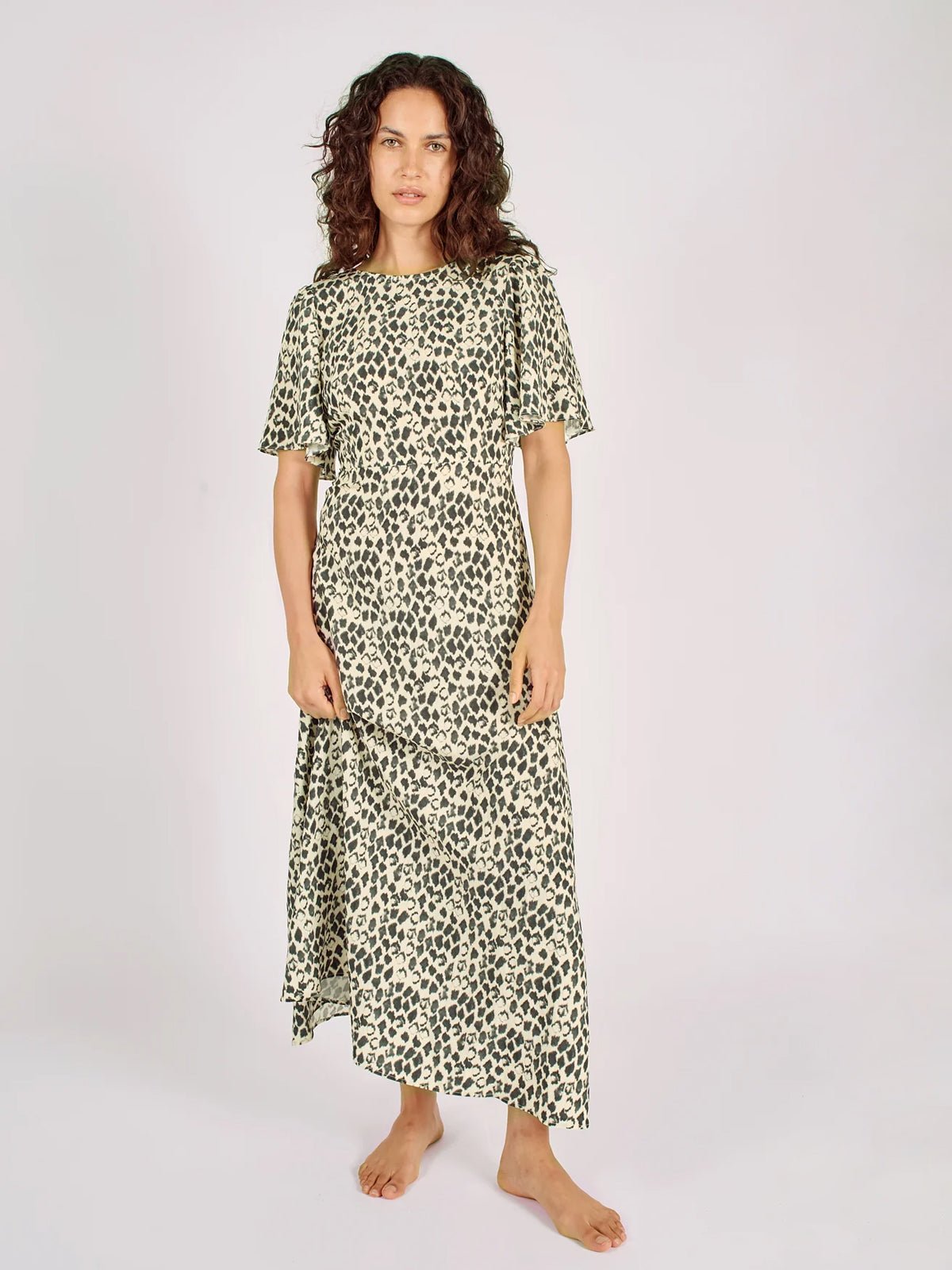 Traffic People Tropical Malady Rene Dress Black Leopard - Glebe Fashion