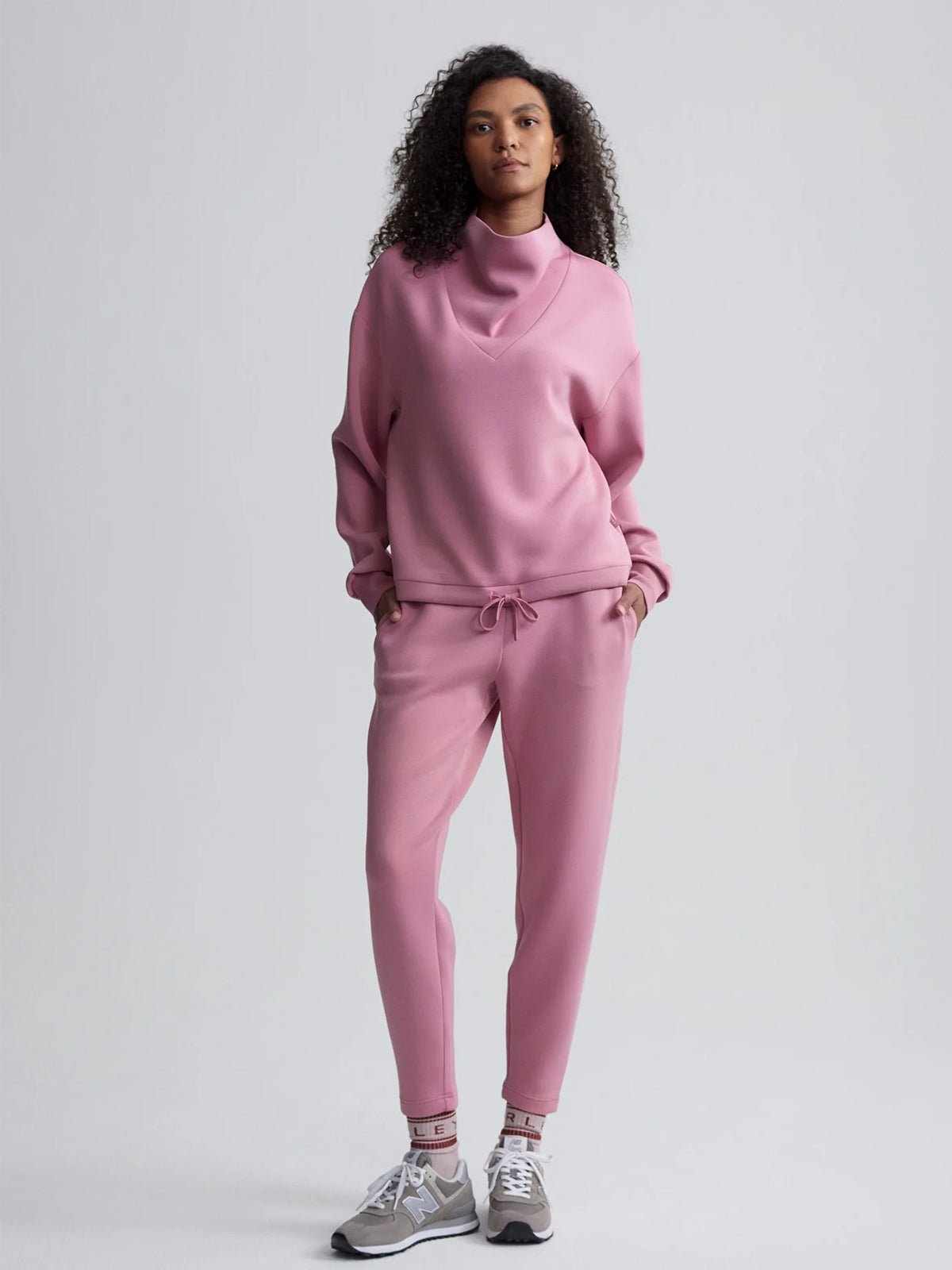 Varley Betsy Sweat Foxglove Pink - Glebe Fashion