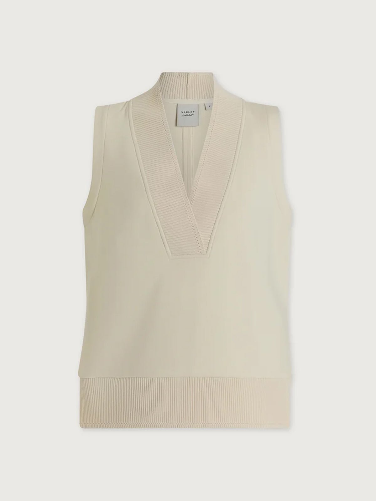 Varley Freida V Neck Tank Pristine - Glebe Fashion