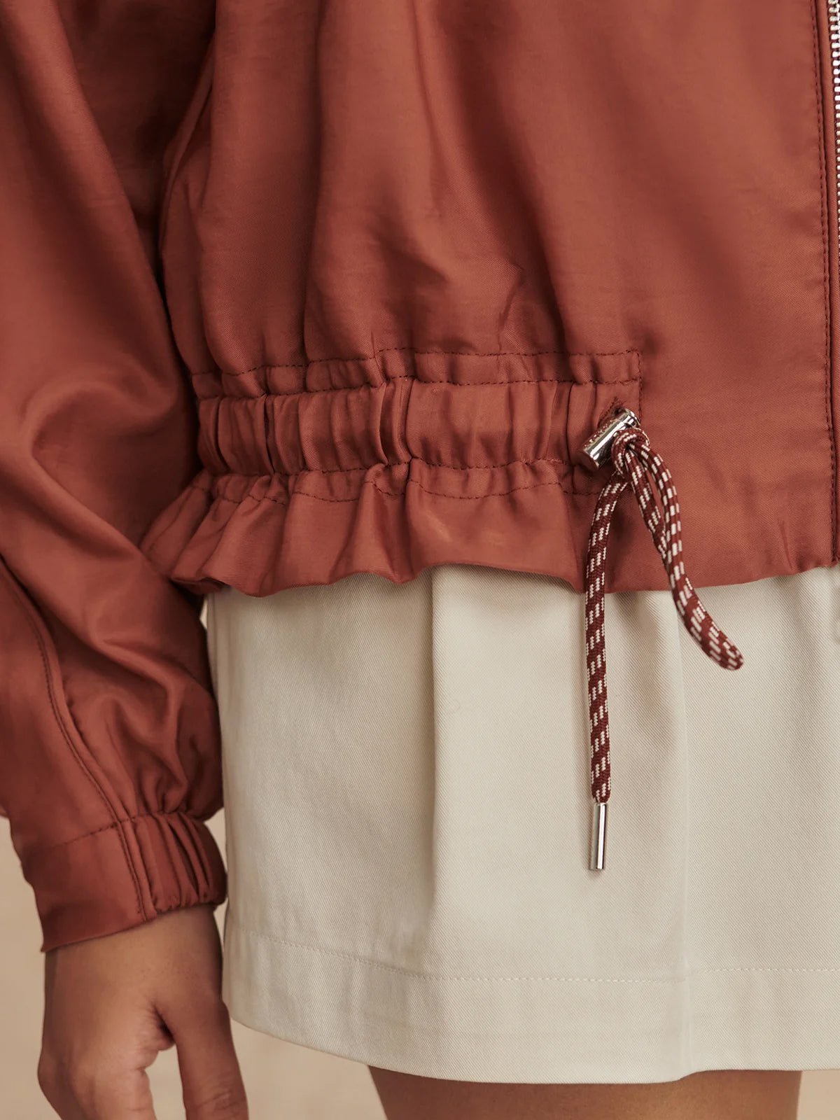 Varley Lotta Blouson Jacket Maple - Glebe Fashion