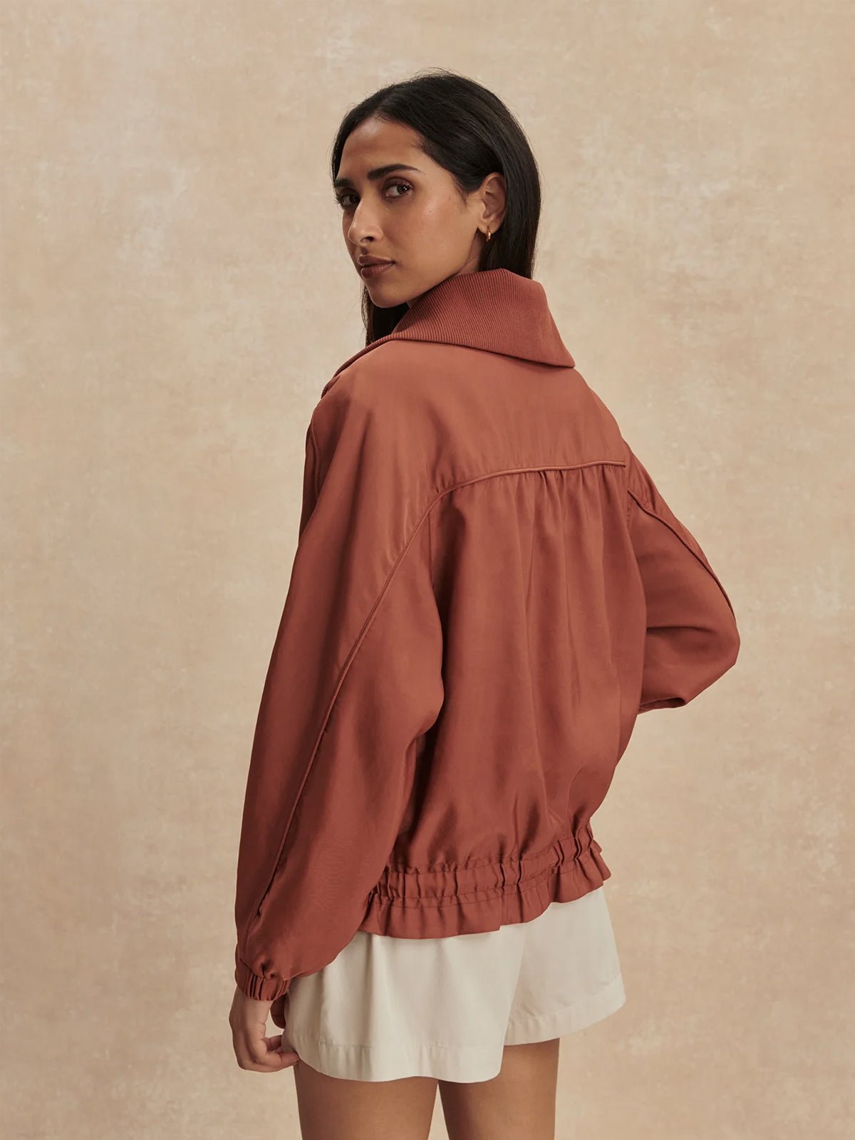 Varley Lotta Blouson Jacket Maple - Glebe Fashion