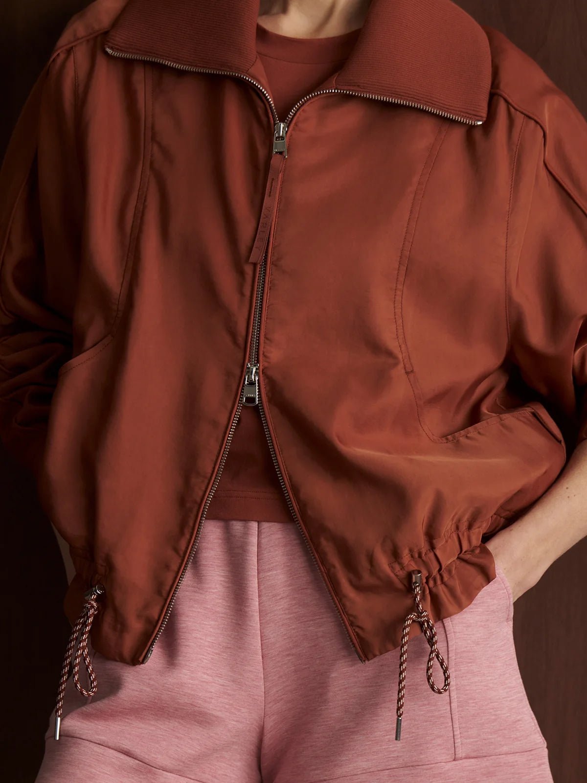 Varley Lotta Blouson Jacket Maple - Glebe Fashion