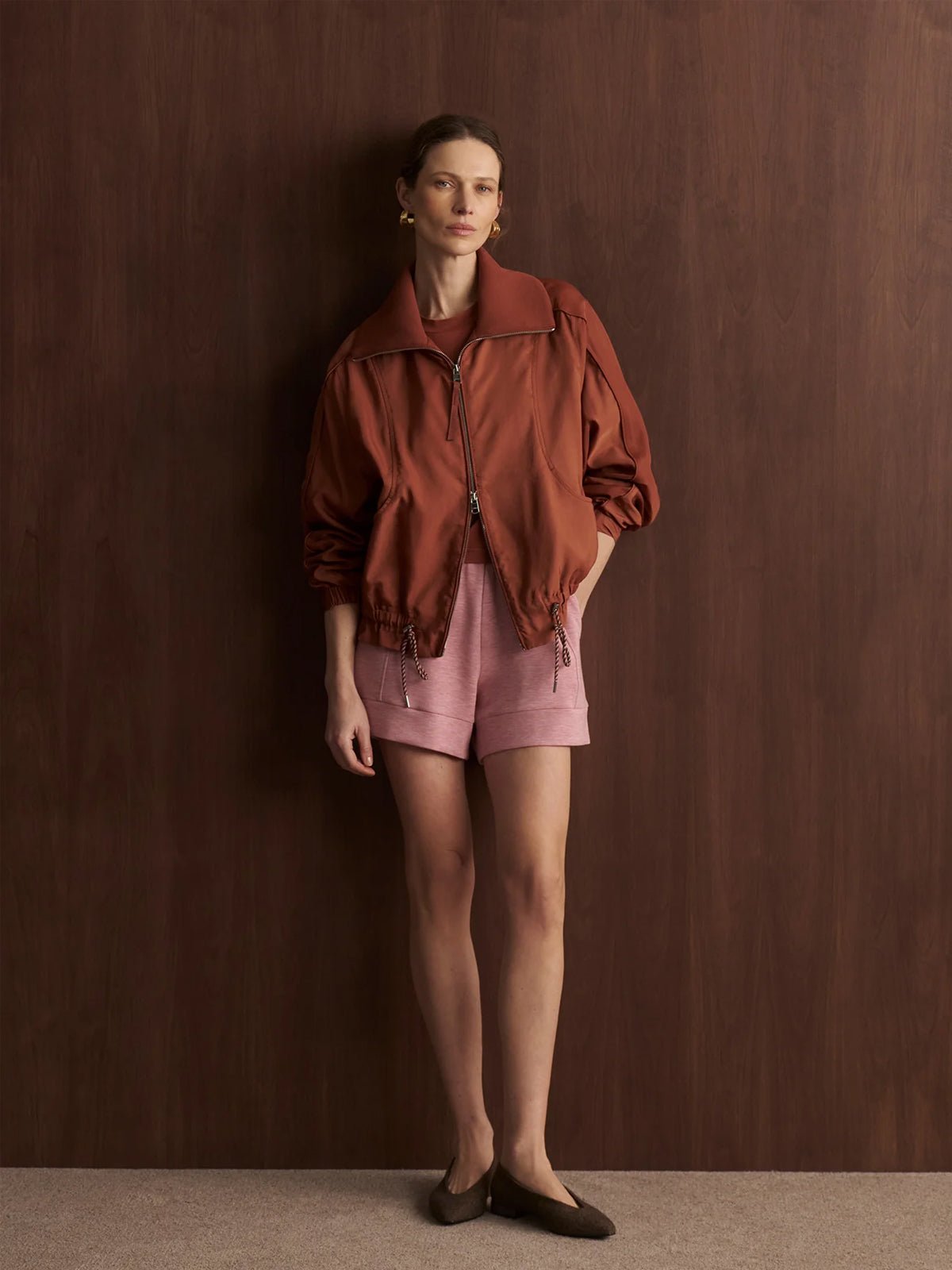 Varley Lotta Blouson Jacket Maple - Glebe Fashion