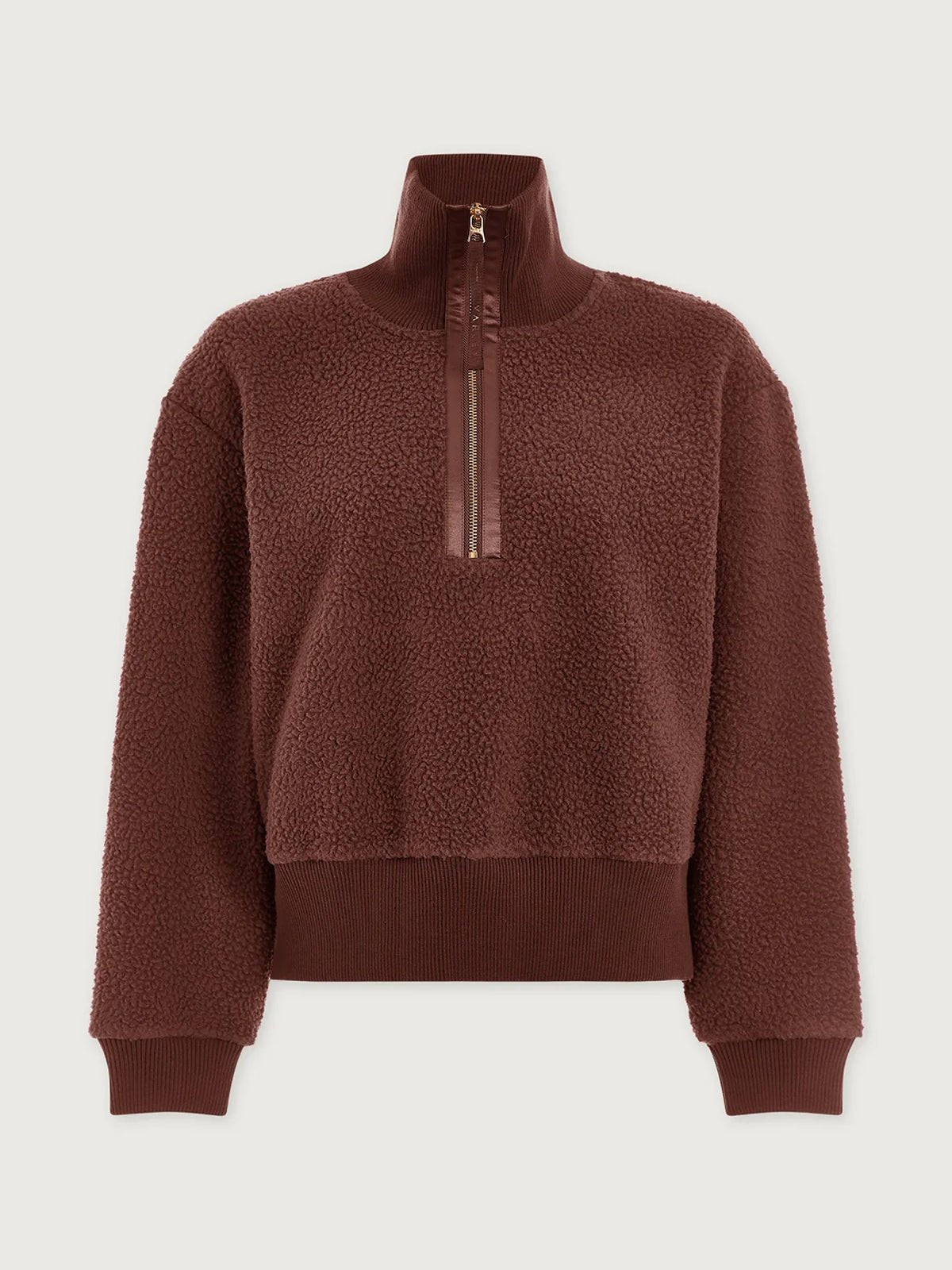 Varley Roselle Half Zip Fleece Deep Mahogany - Glebe Fashion