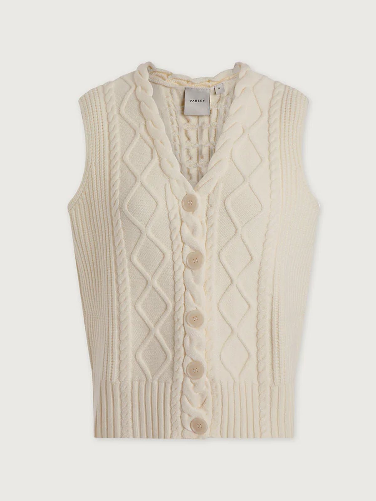 Varley Tatyana Cable Knit Vest - Glebe Fashion