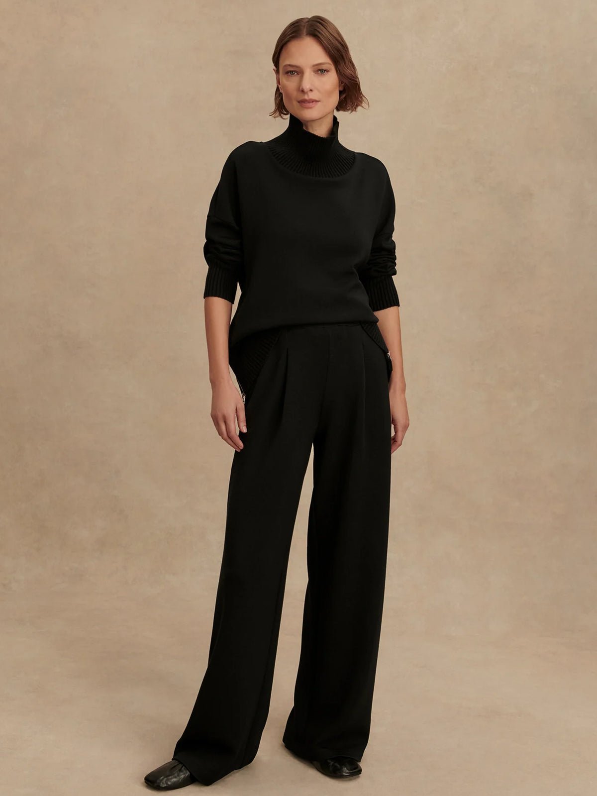 Varley The Extra Wide Leg Pant 29.5 Black - Glebe Fashion
