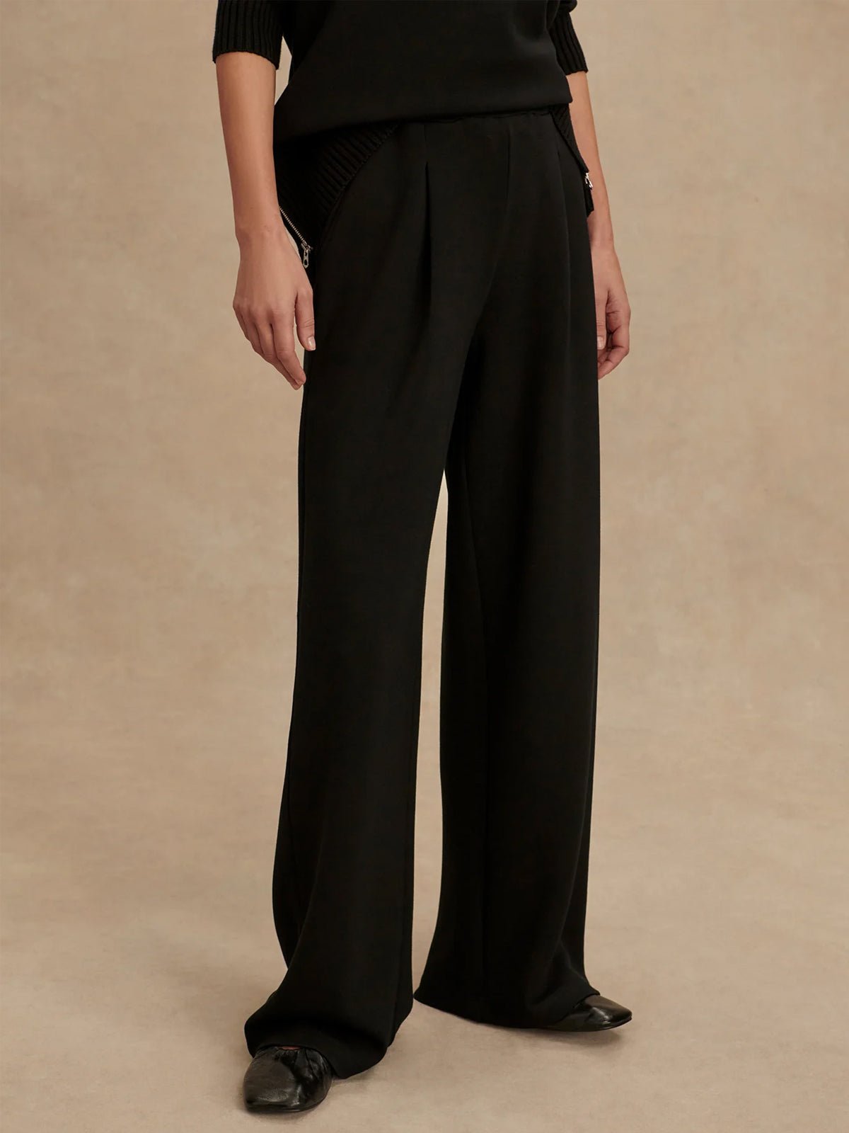 Varley The Extra Wide Leg Pant 29.5 Black - Glebe Fashion
