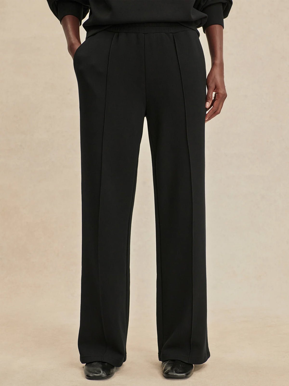 Varley The Wide Leg Pant 30 Black - Glebe Fashion