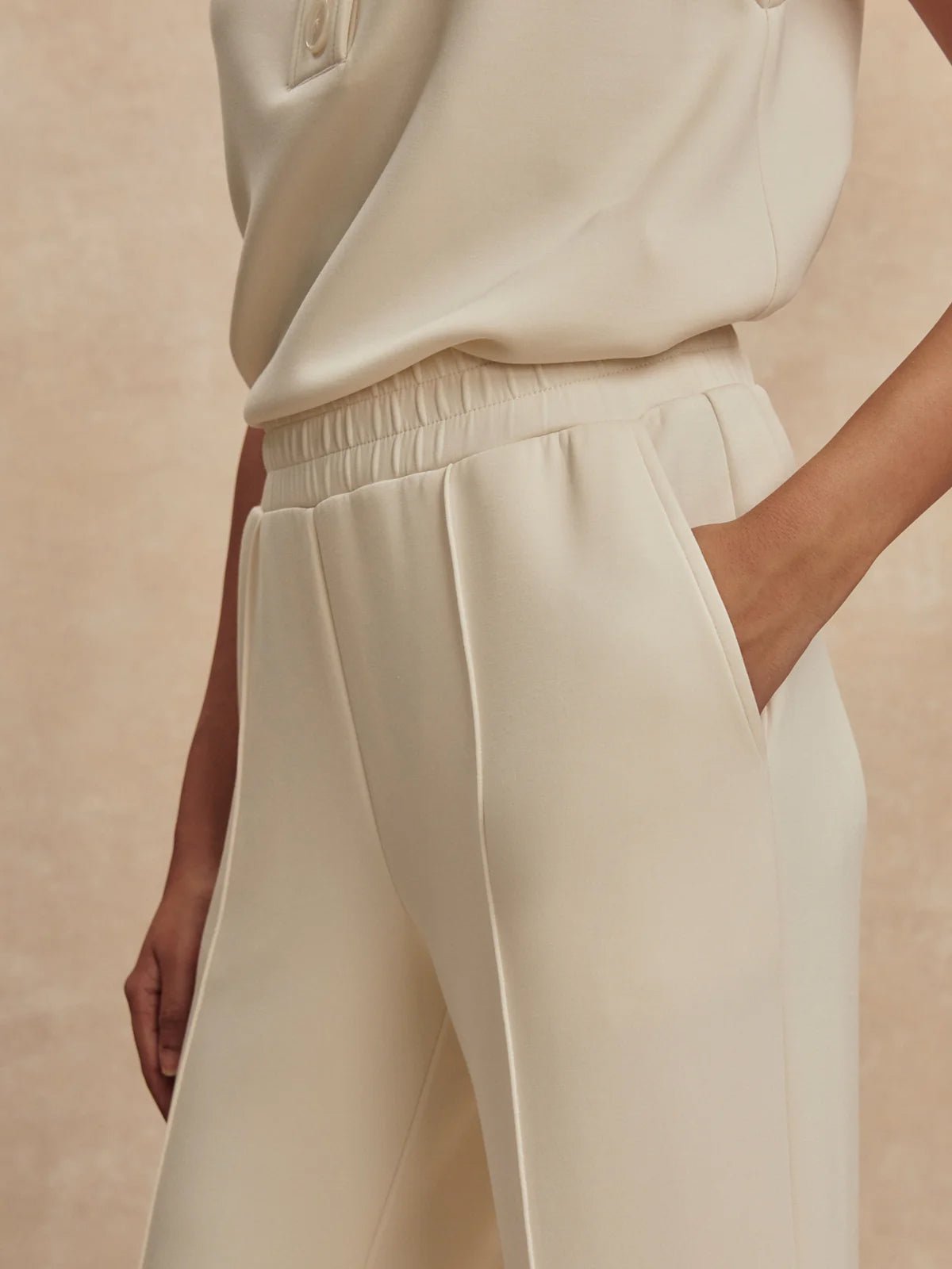 Varley The Wide Leg Pant 30 Pristine - Glebe Fashion