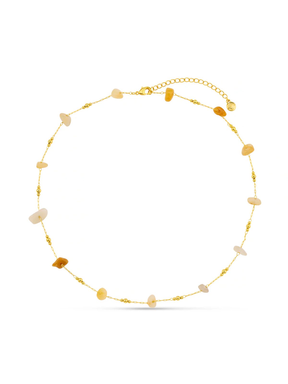 Warm Chip & Bead Necklace - Glebe Fashion