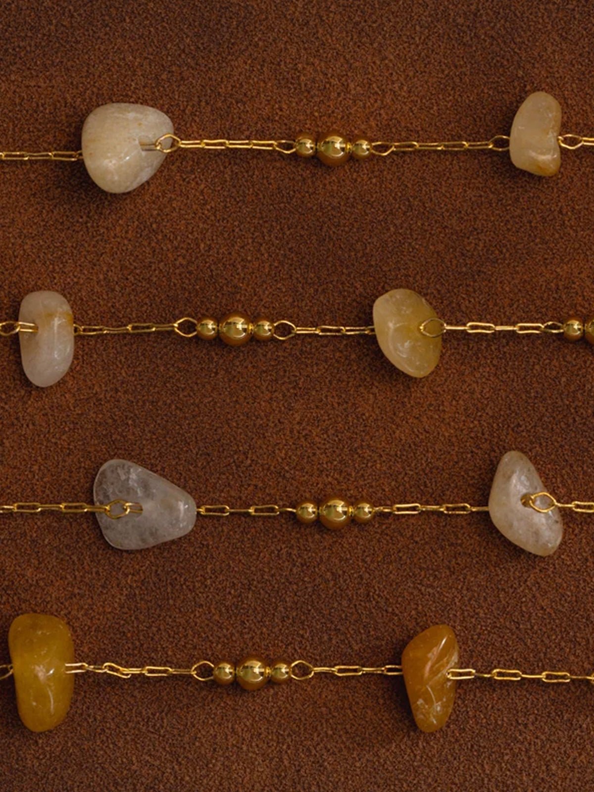 Warm Chip & Bead Necklace - Glebe Fashion