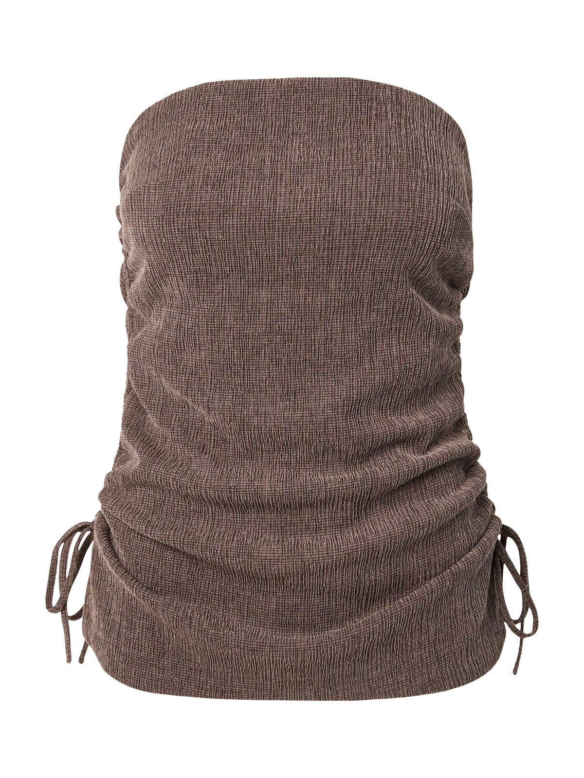 YAS Bela Tube Top Coffee Bean - Glebe Fashion
