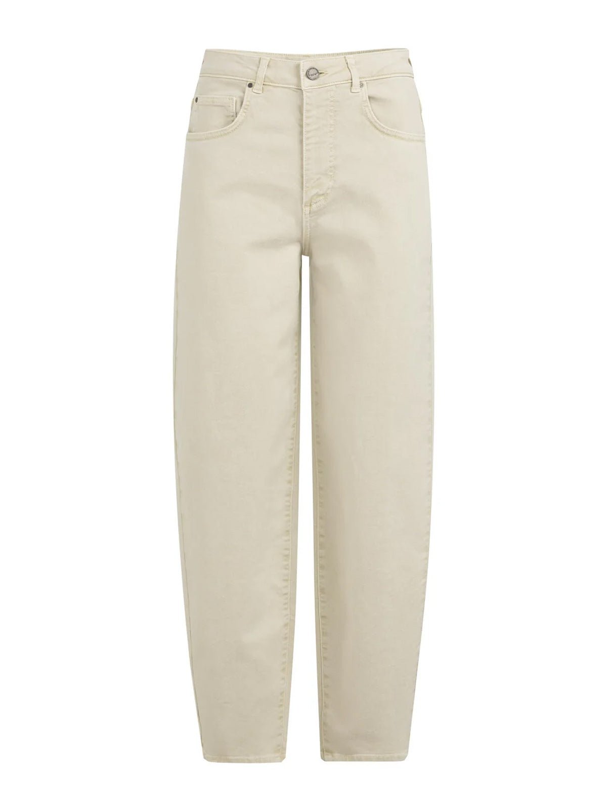 YAYA Barrel Jeans With Visible Seams - Glebe Fashion