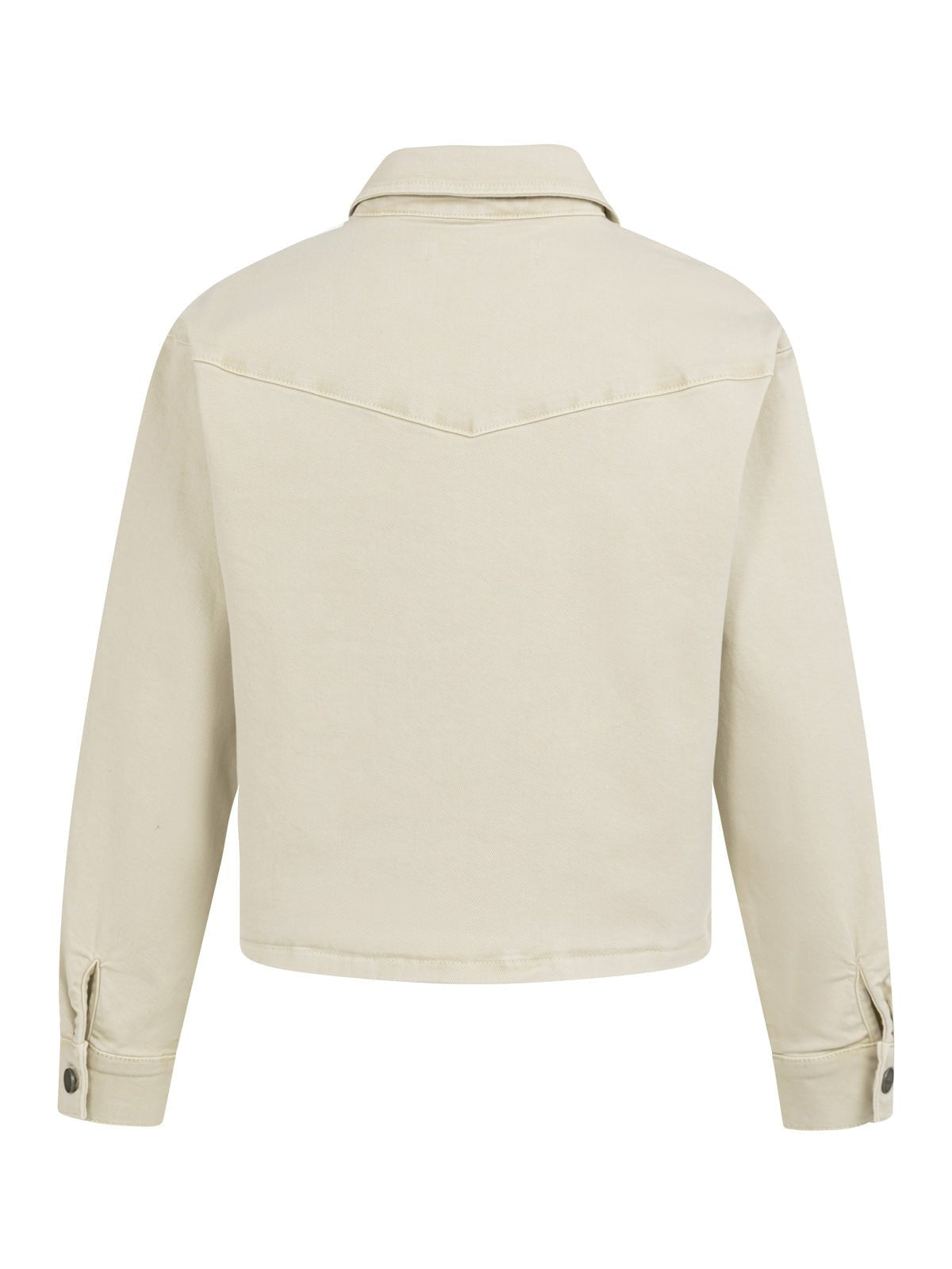 YAYA Coloured Denim Jacket With Decorative Seams - Glebe Fashion