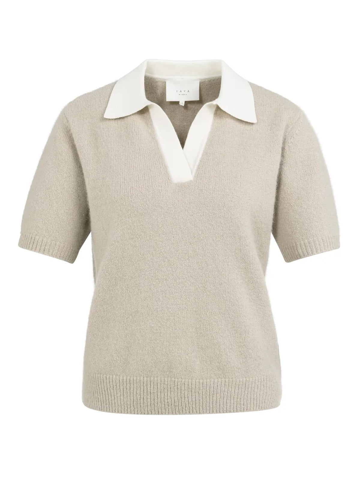 YAYA Knitted Short Sleeve Sweater - Glebe Fashion
