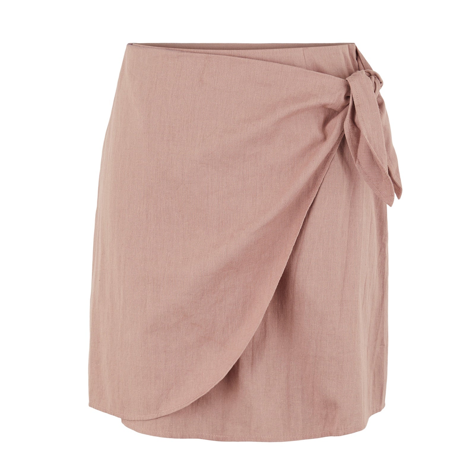 Pieces Velhi High Waist Short Skirt Burlwood Pink