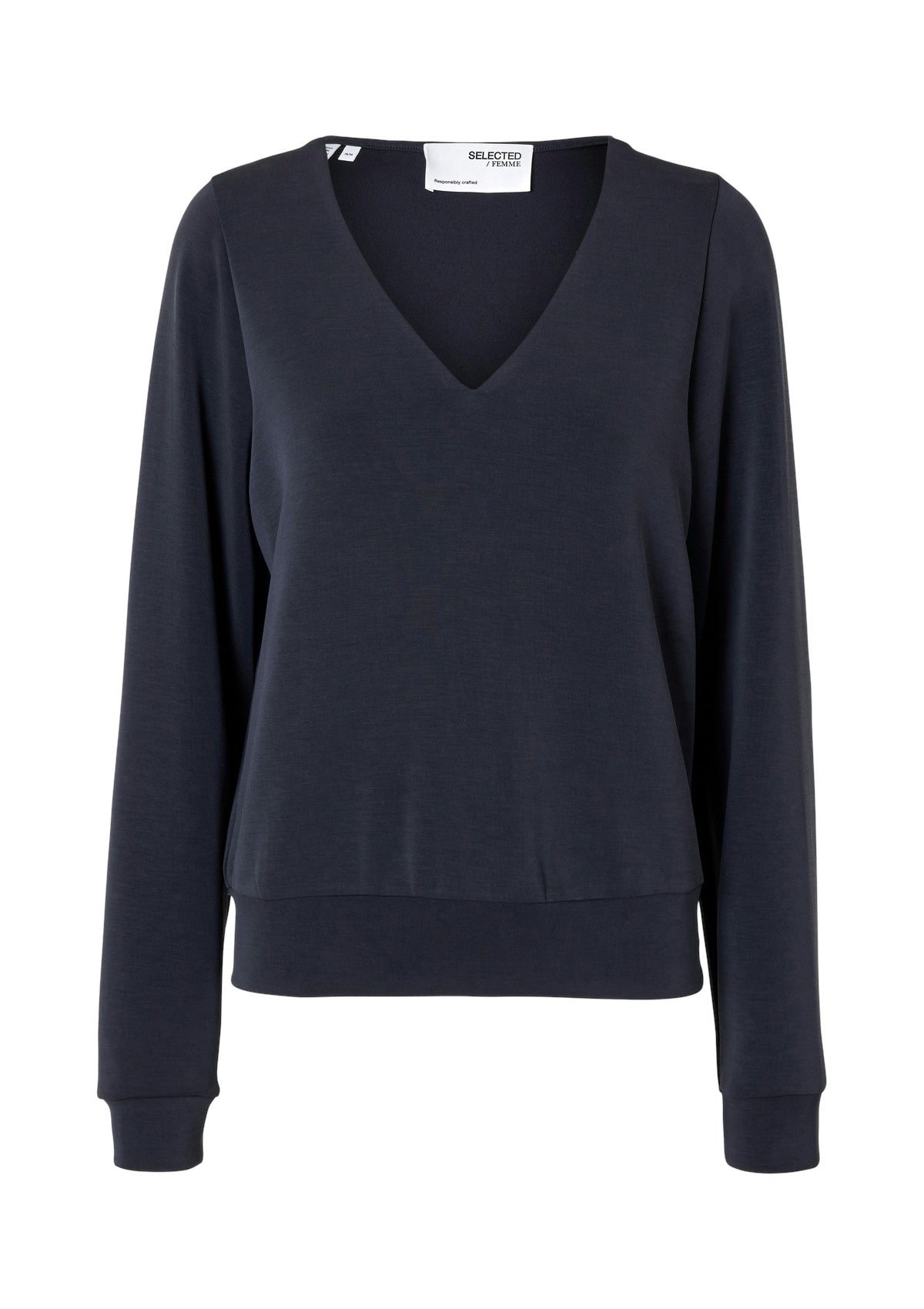 Selected Femme Tenny V-Neck Sweat Top