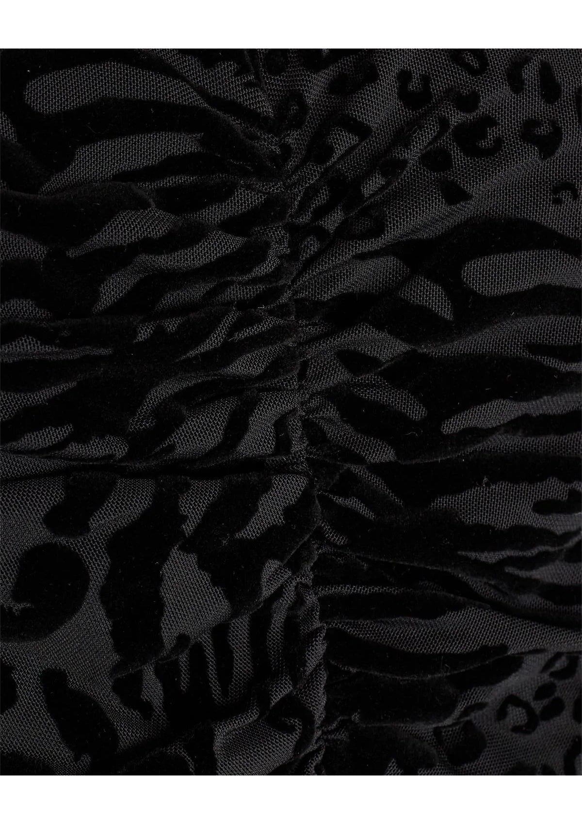 Sofie Schnoor Black Printed Velvet Midi Dress