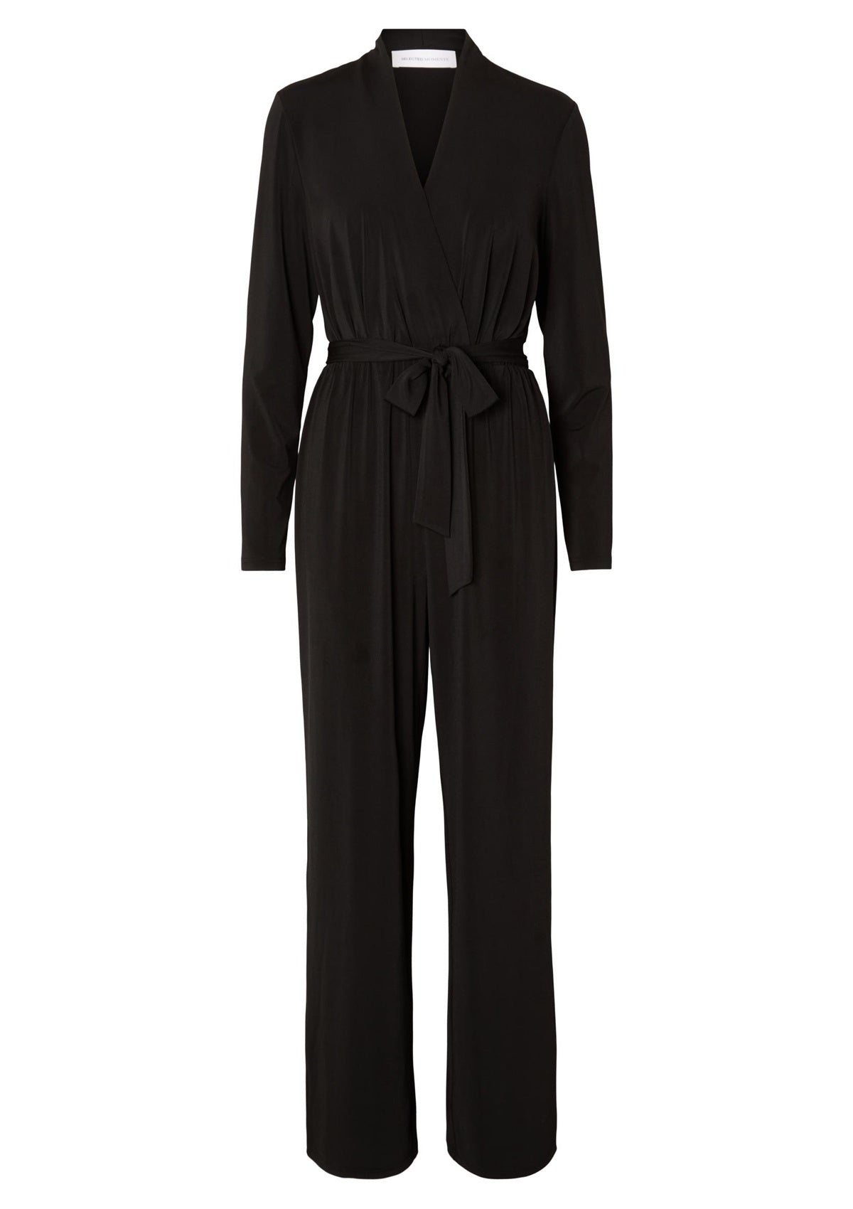 Selected Femme Robin Long Sleeve Jumpsuit Black