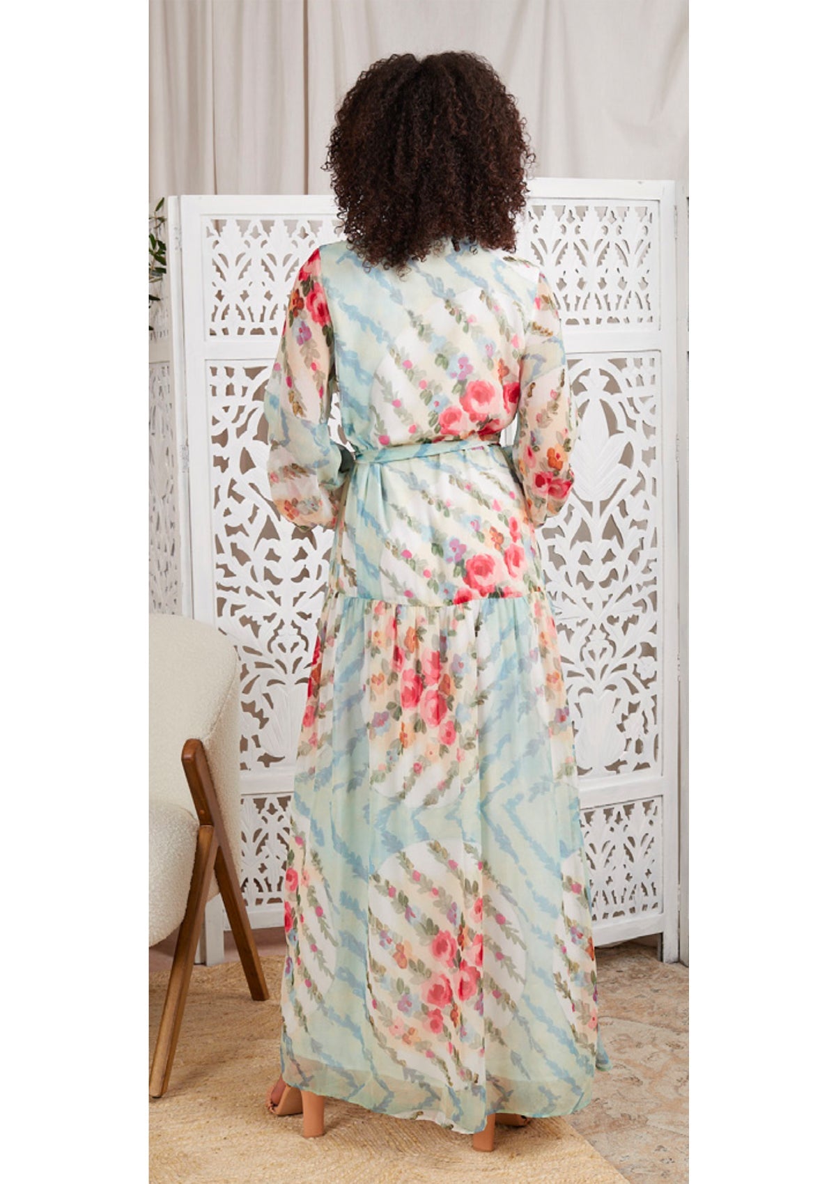 Hope & Ivy Kelda Floral Maxi dress - Glebe Fashion