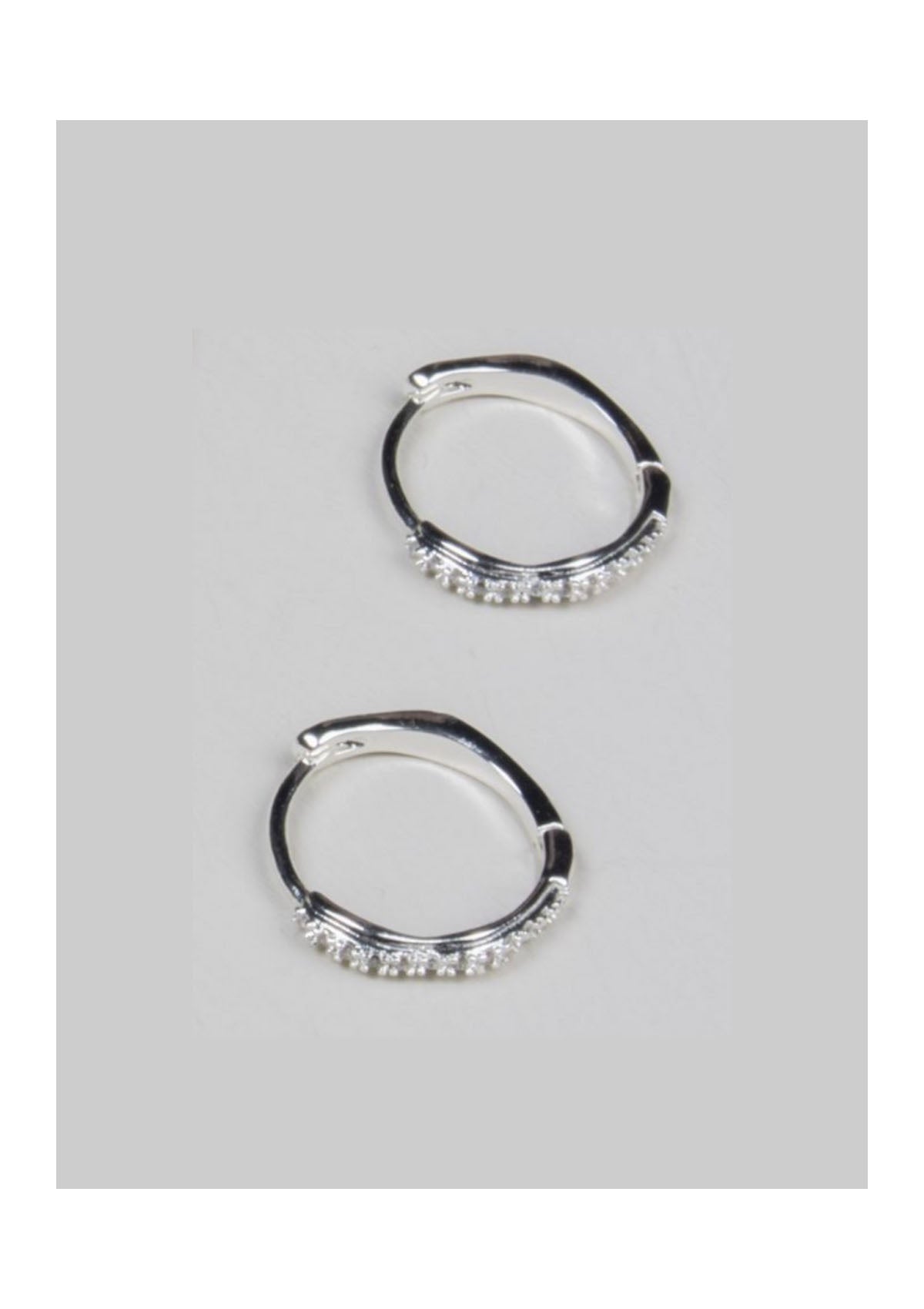 Olia Small Dory Hoops Silver Plated