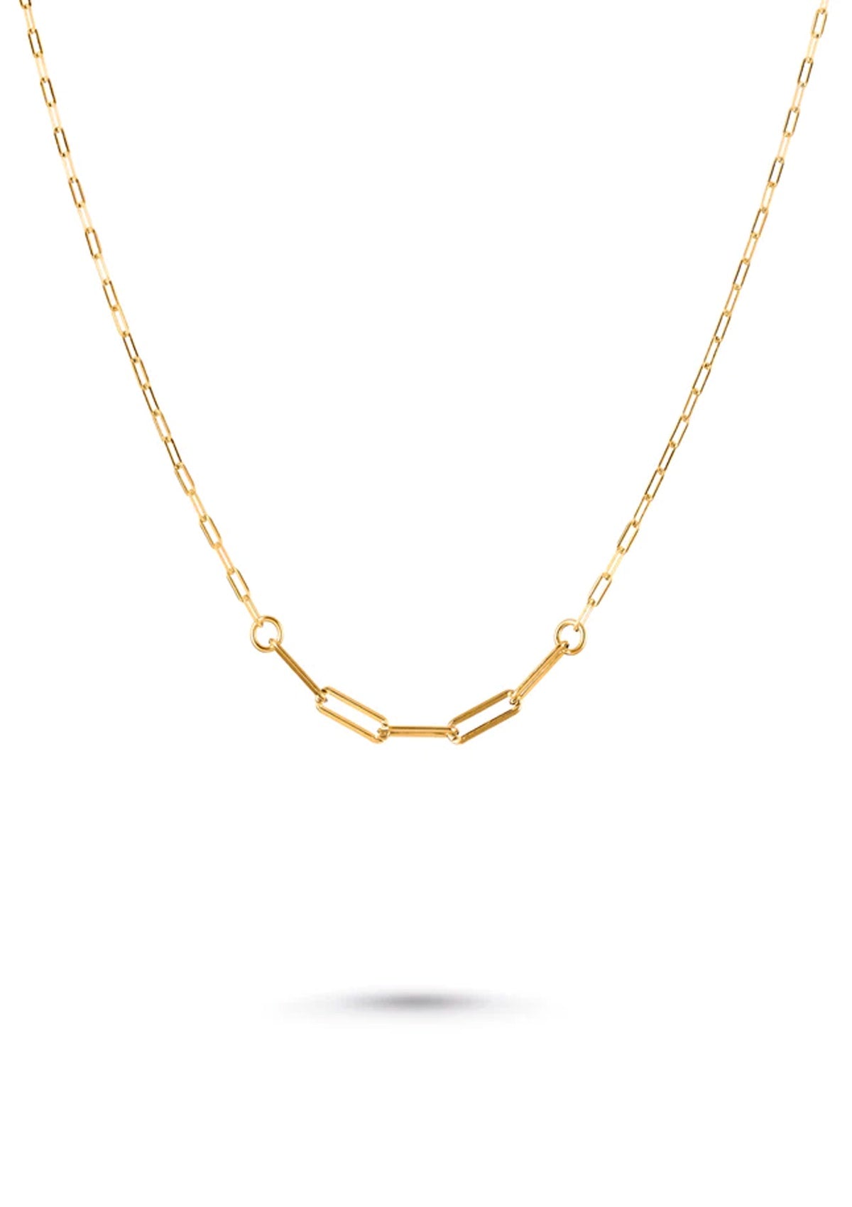 One & Eight Gold Paperclip Necklace - Glebe Fashion