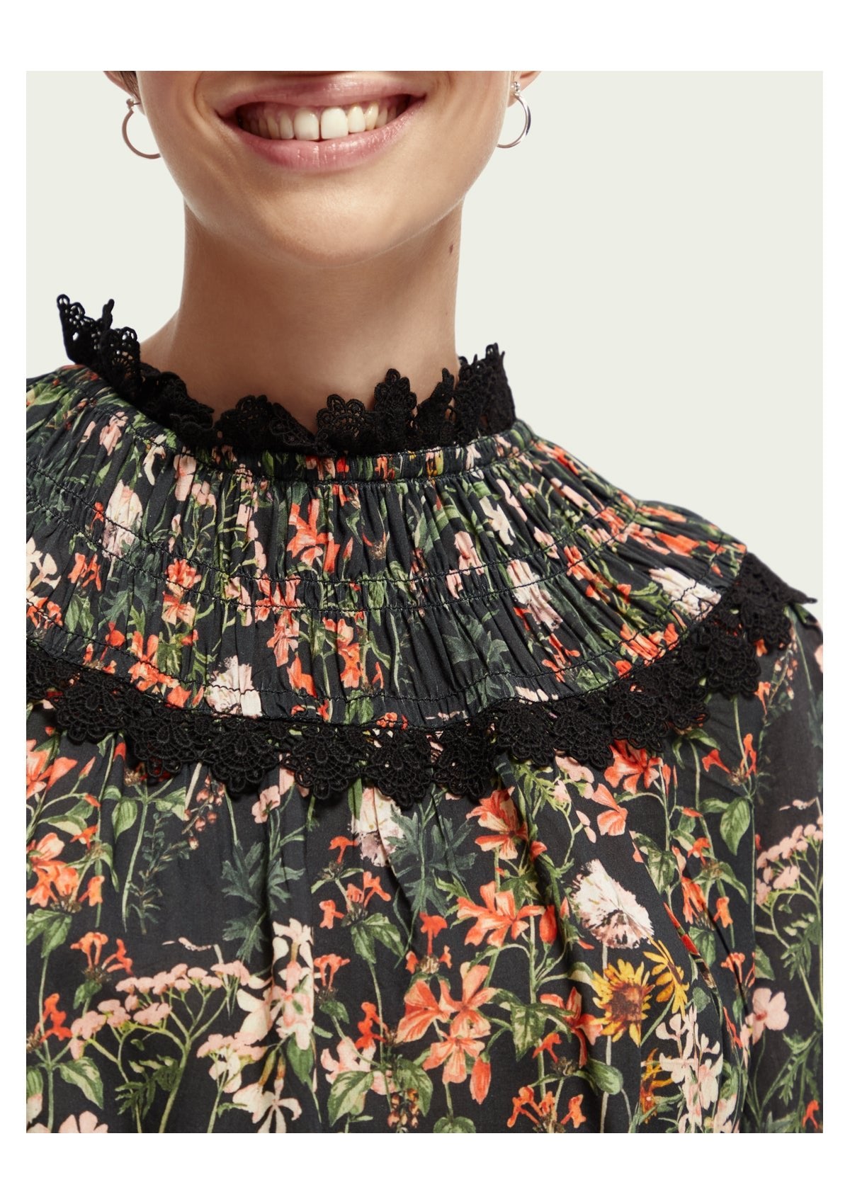 Scotch & Soda Printed Smock Top - Glebe Fashion
