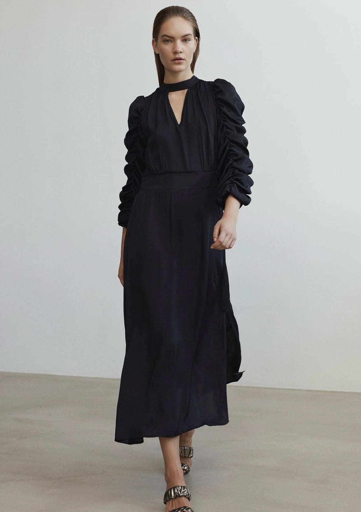 Sofie Schnoor Black V-Neck Dress - Glebe Fashion