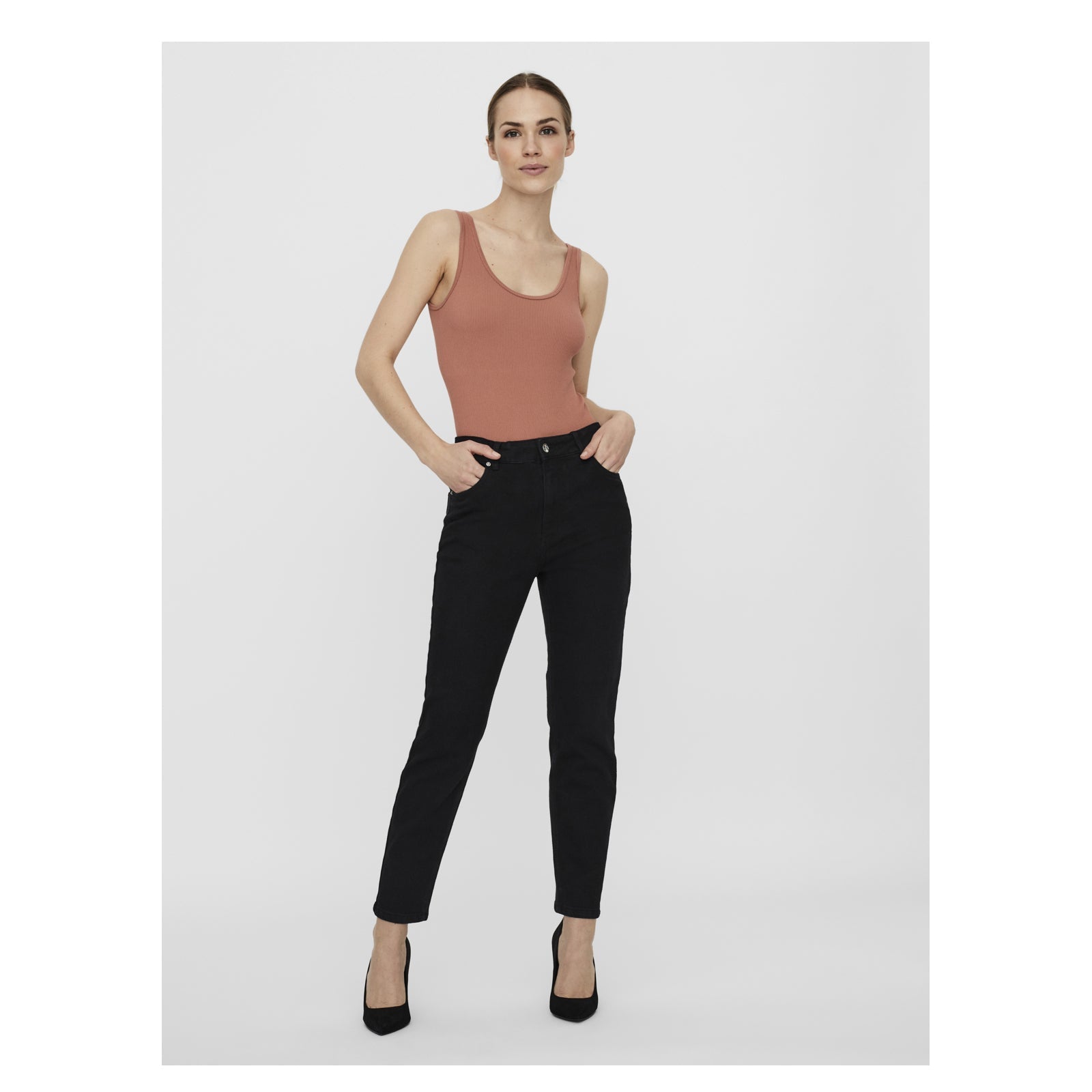 Vero Moda Brenda High Waist Straight Leg Denims - Glebe Fashion